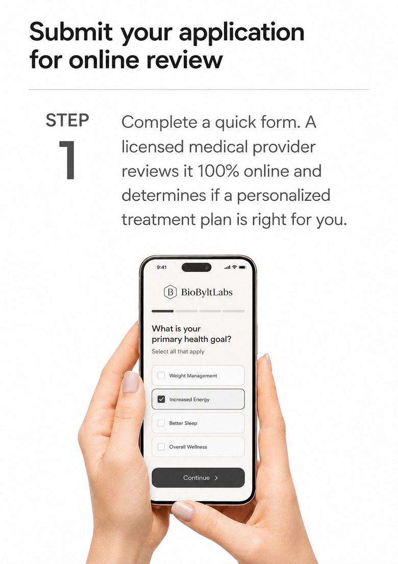 Step 1 — Submit your application for online provider review